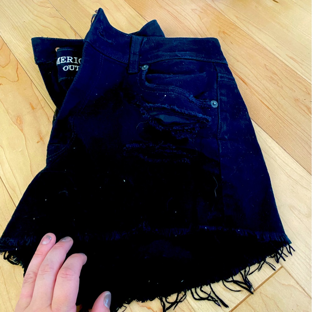 Black festival style shorts
